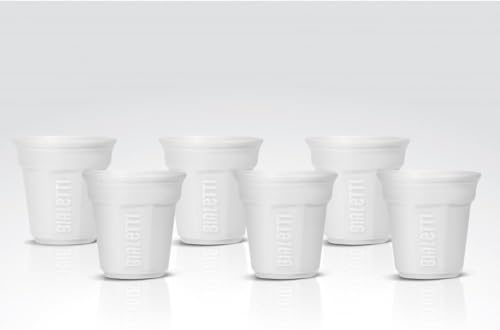 Bialetti 6 Tazas de Espresso de Porcelana